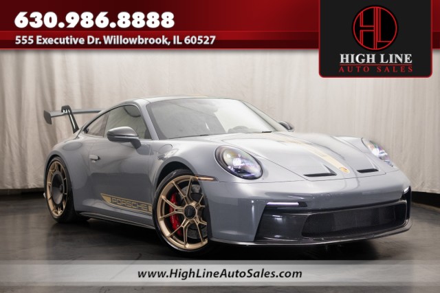 Gray (Arctic Grey) 2023 Porsche 911 Coupe Rear-Wheel Drive Automatic