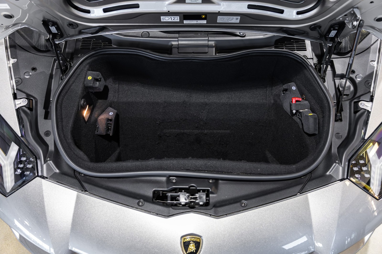 Used Car 2014 Lamborghini Aventador  Roadster - Grigio Antares Metallic - Transparent Engine Bonnet - Sensonum Sound System For Sale Under $440,000 In Boerne, Texas