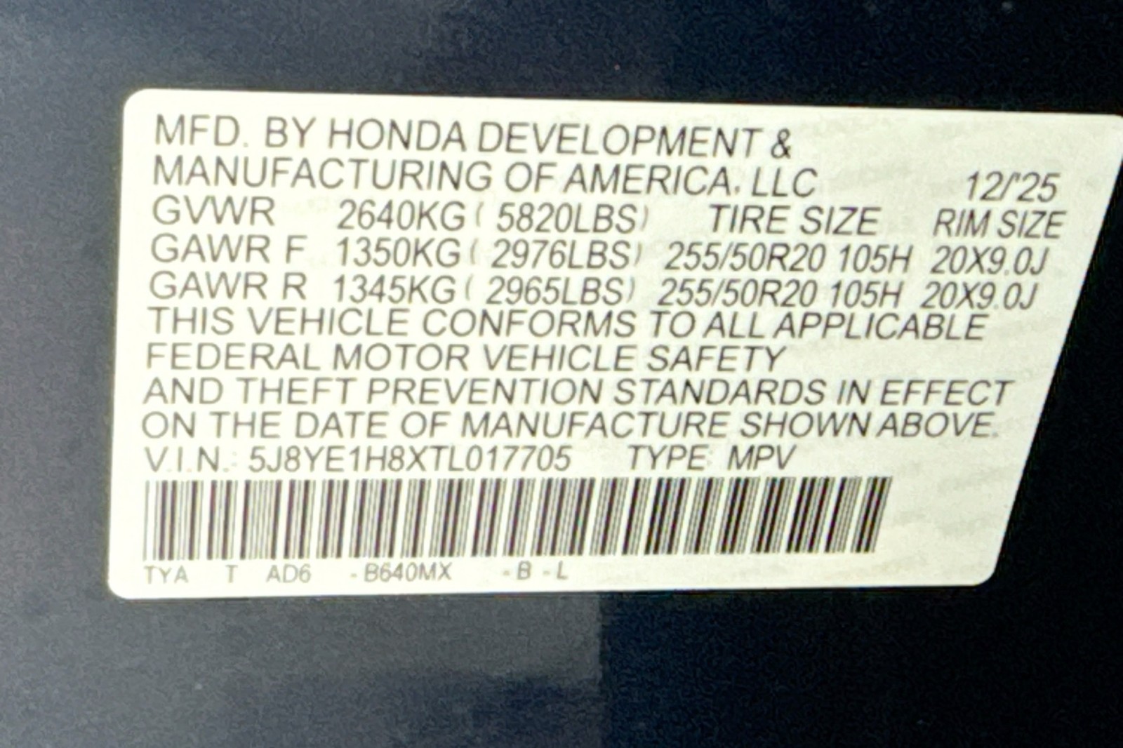 Used 2026 Canyon River Blue Metallic Acura w/Advance Package image 32