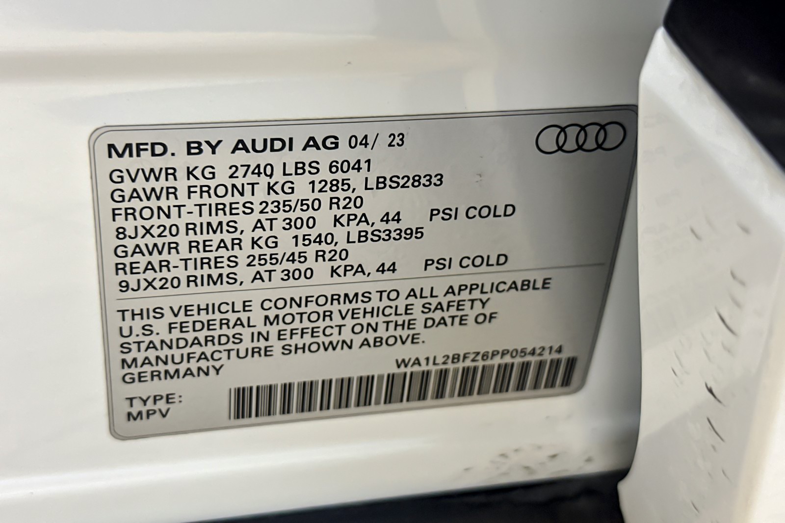 Certified Used 2023 Glacier White Metallic Audi Premium Plus 50 quattro image 28