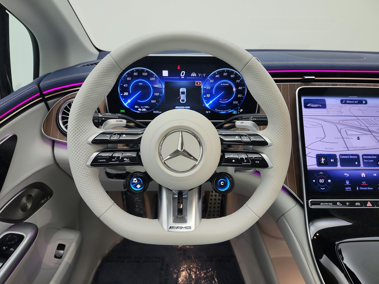 Used 2023 MANUFAKTUR Moonlight White Metallic Mercedes-Benz AMG® EQE 4MATIC+ Sedan image 29