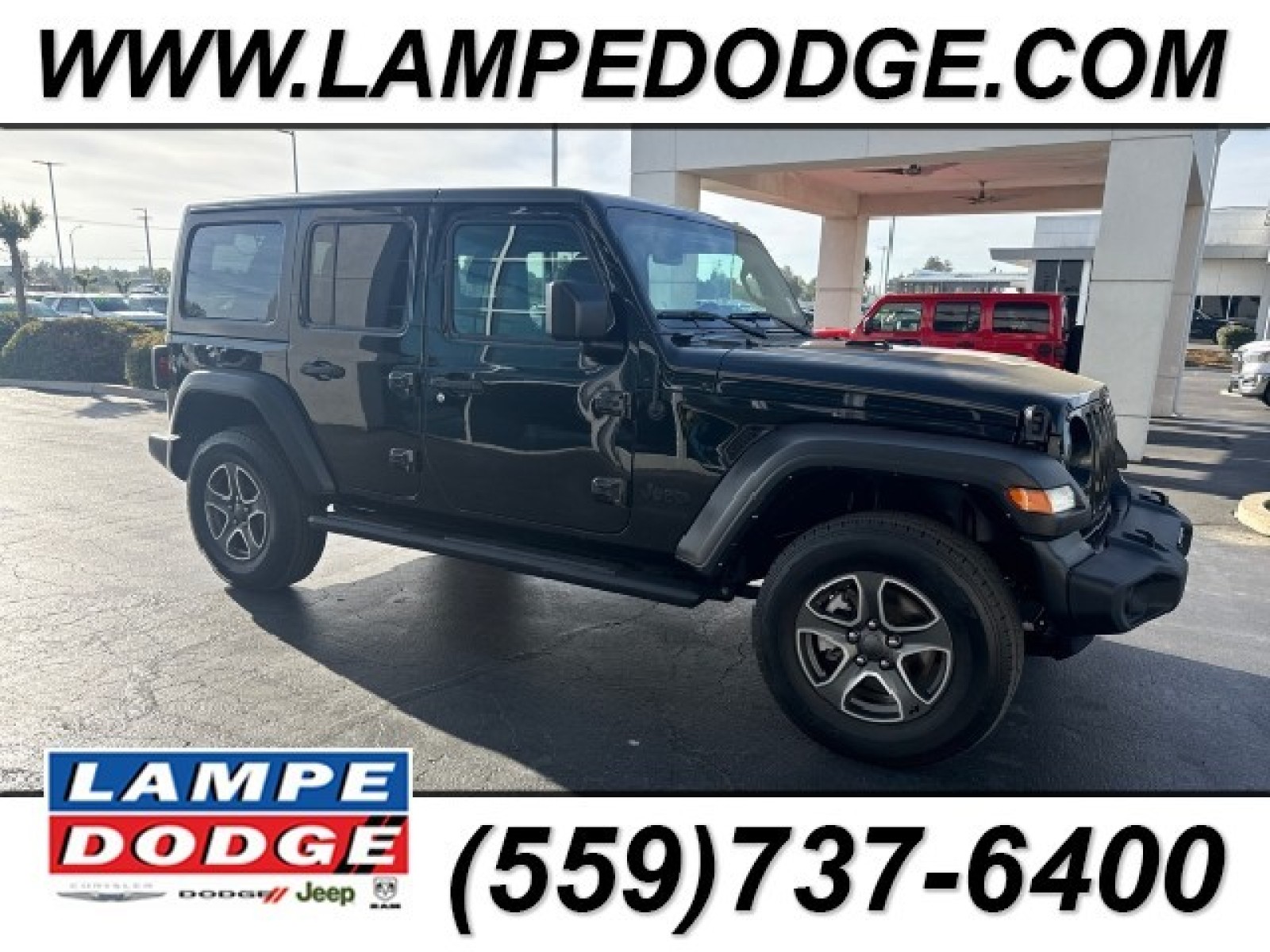 Black Clearcoat 2022 Jeep Wrangler SUV / Crossover Four-Wheel Drive Automatic