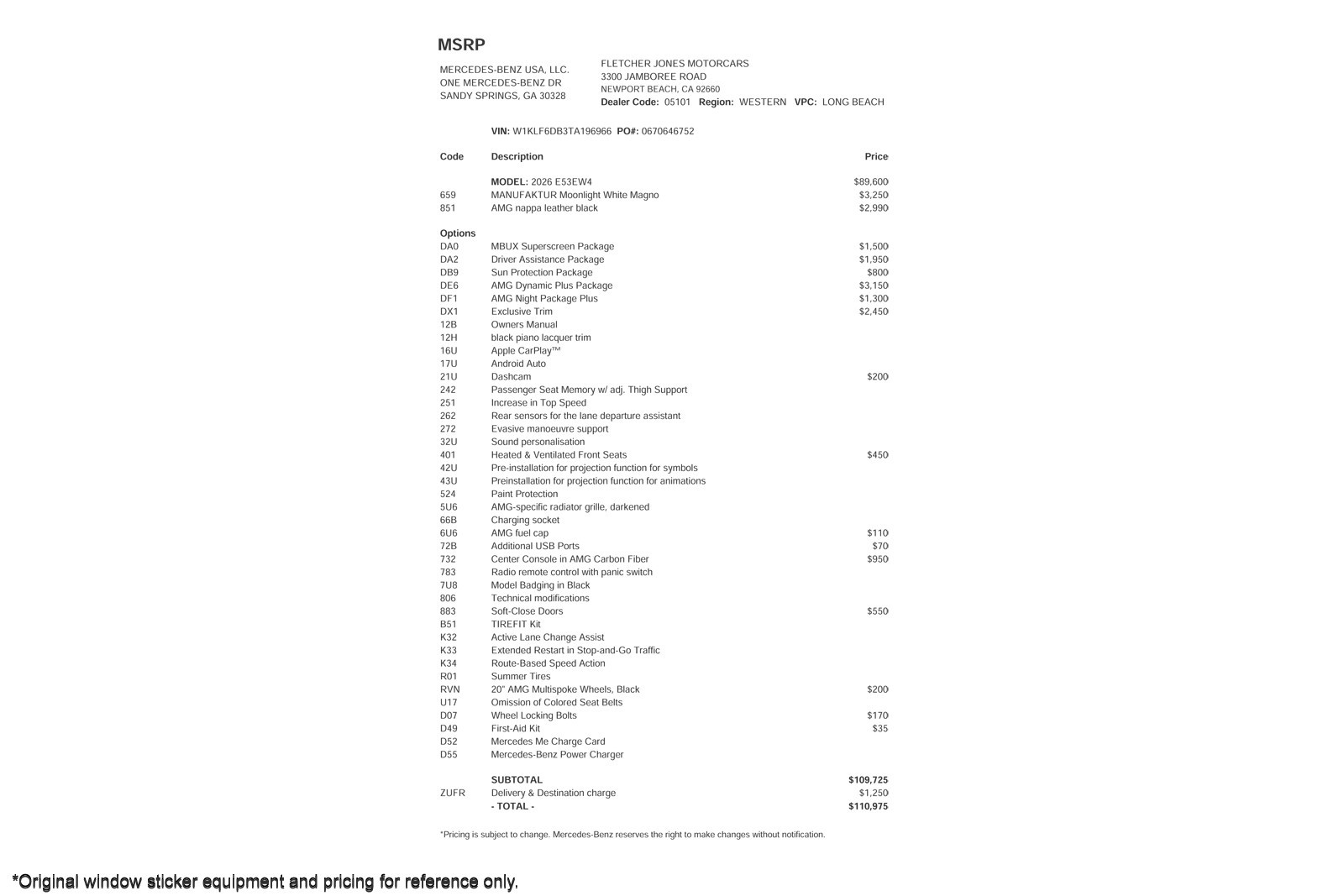 Certified Used 2026 MANUFAKTUR Moonlight White Magno Mercedes-Benz AMG® E 53 E 4MATIC+ Sedan image 4