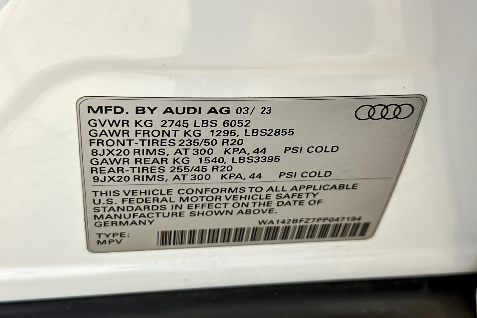 Certified Used 2023 Glacier White Metallic Audi Prestige 50 quattro image 27