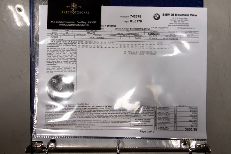 2001 BMW Z8 Z8 *WE HAVE EVERY SERVICE RECORD BACK TO 2004* *IMMACULATE* in , 