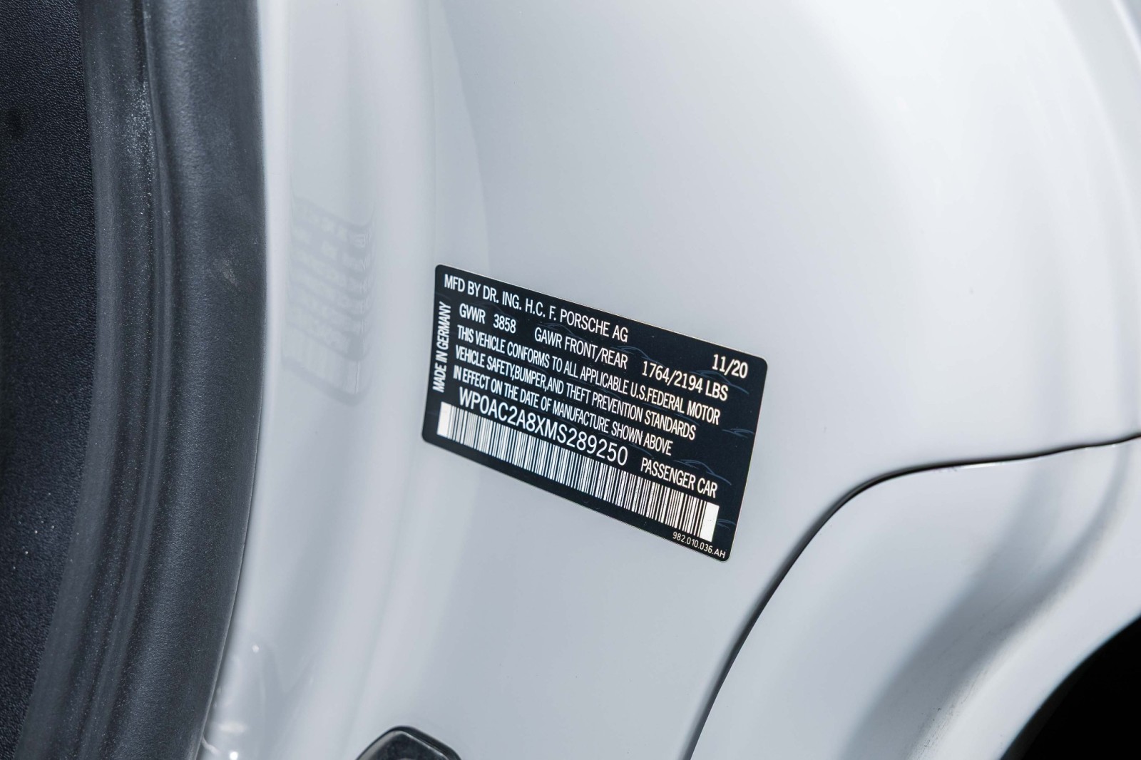 Used Car 2021 Porsche 718 Cayman  Gt4 For Sale Under $130,000 In Boerne, Texas