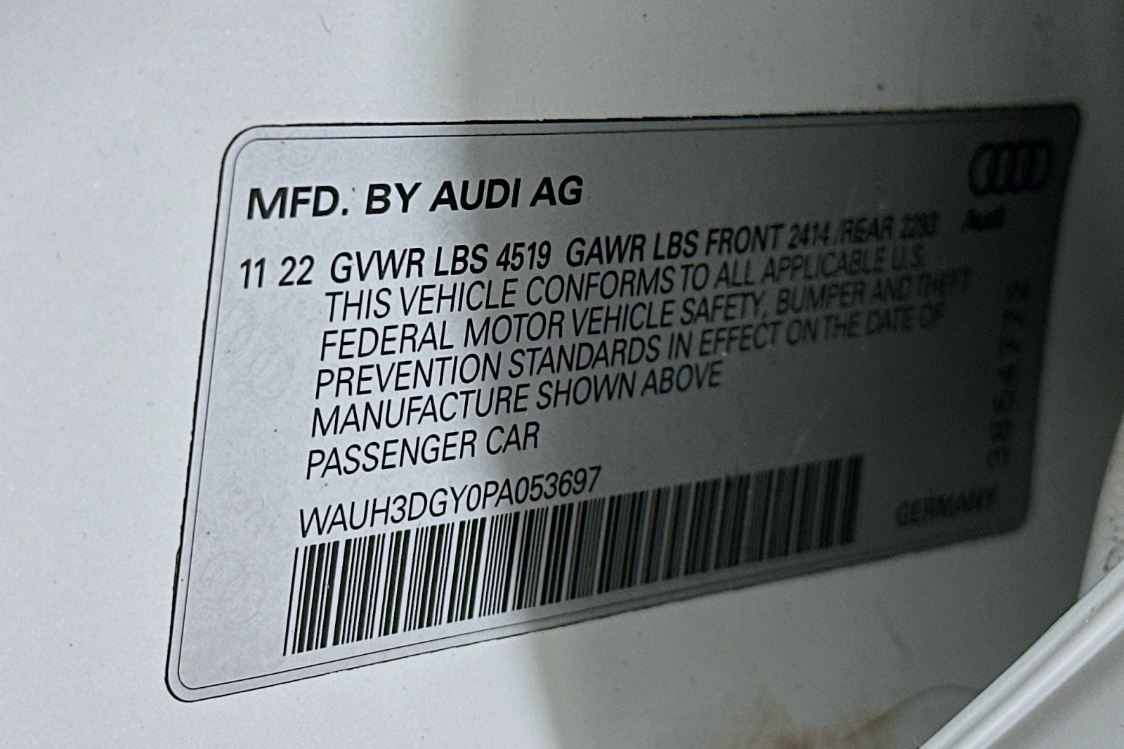 Used 2023 Glacier White Metallic Audi Premium Plus image 24