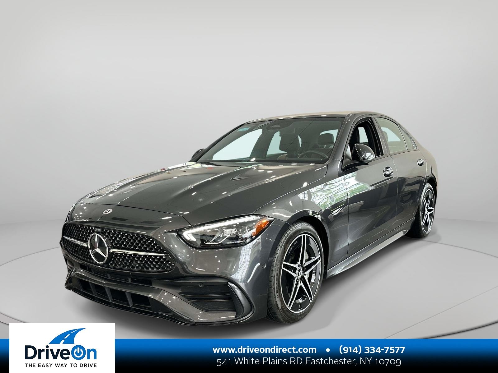 Gray (Graphite Grey Metallic) 2023 Mercedes-Benz C-Class Sedan All-Wheel Drive Automatic