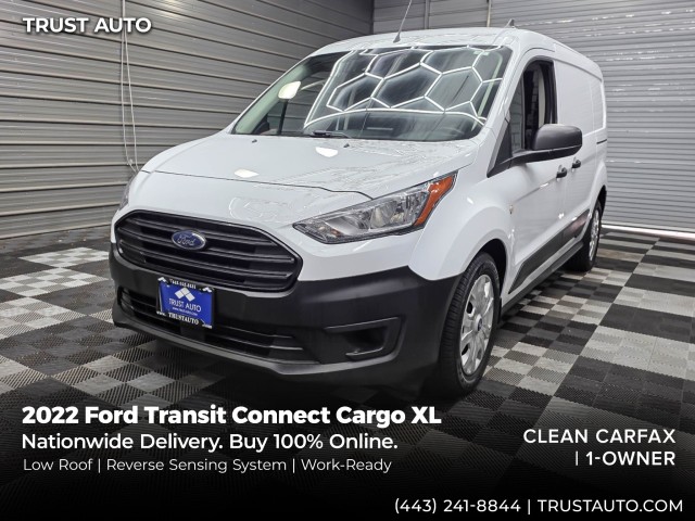 Frozen White 2022 Ford Transit Connect Van Front-Wheel Drive 6-Speed Automatic