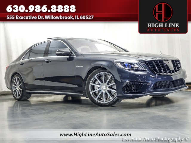 Blue 2016 Mercedes-Benz S-Class S 63 AMG Sedan All-Wheel Drive Automatic