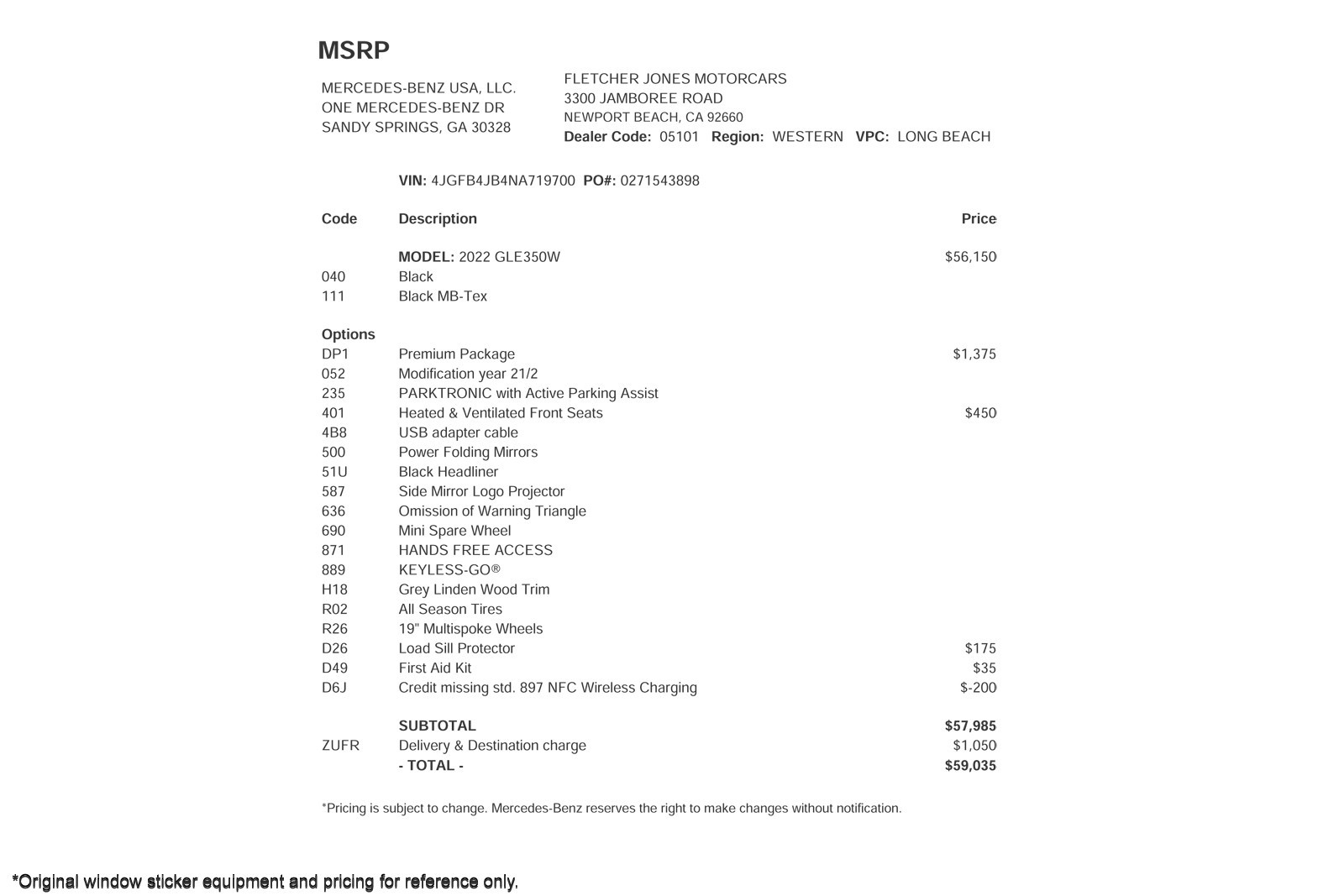 Used 2022 Black Mercedes-Benz GLE 350 SUV image 3