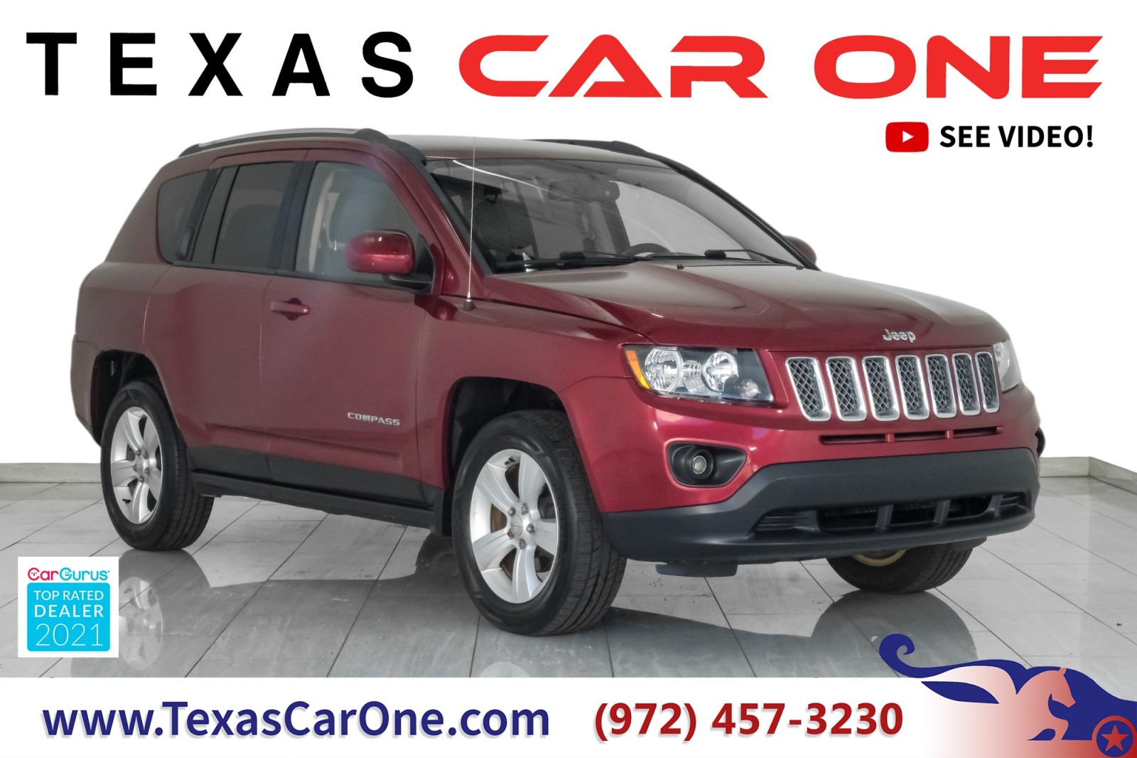 2014 Jeep Compass LATITUDE 4WD AUTOMATIC LEATHER/CLOTH HEATED SEATS  1