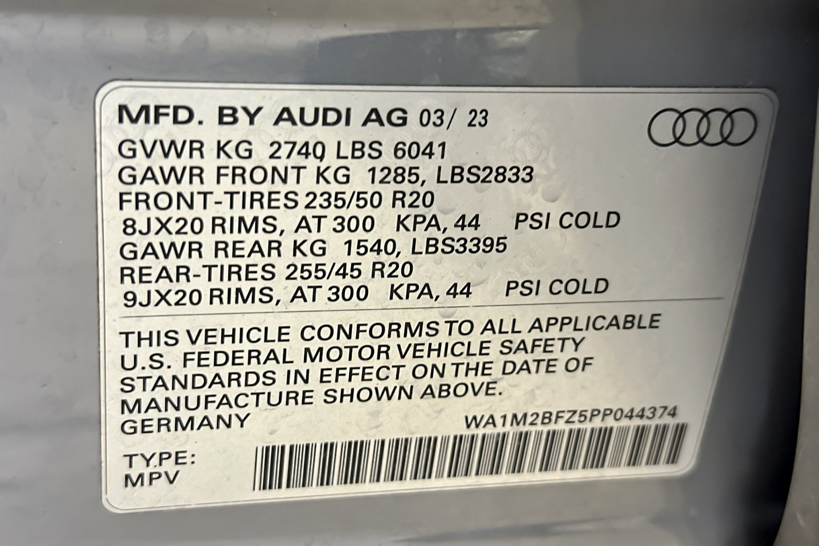 Certified Used 2023 Pebble Gray Audi Prestige 50 quattro image 28