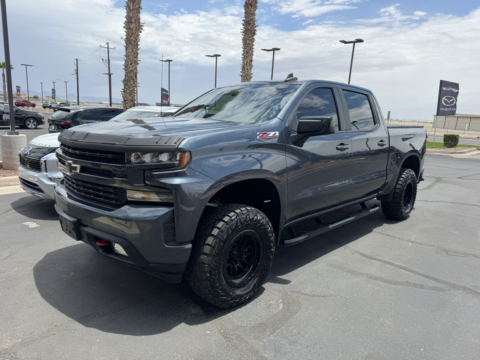 Blue / Gray 2020 Chevrolet Silverado 1500 Pickup Truck Four-Wheel Drive Automatic