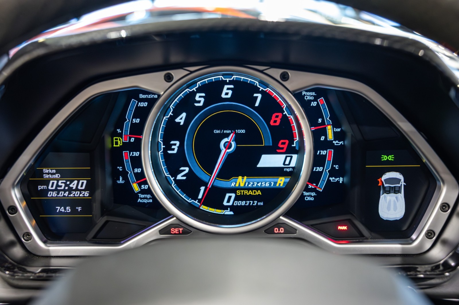 Used Car 2014 Lamborghini Aventador  Roadster - Grigio Antares Metallic - Transparent Engine Bonnet - Sensonum Sound System For Sale Under $440,000 In Boerne, Texas