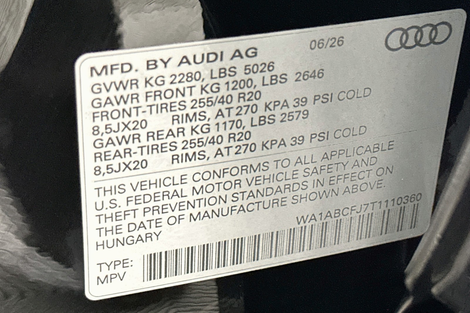 New 2026 Mythos Black Metallic Audi S line image 14
