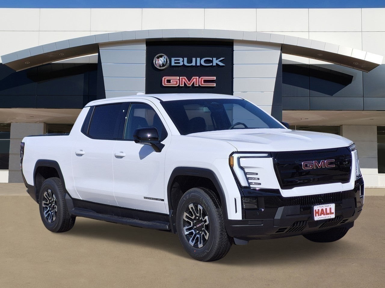 White 2026 GMC Sierra EV Elevation Crew Cab (Standard Range) e4WD Pickup Truck All-Wheel Drive Automatic