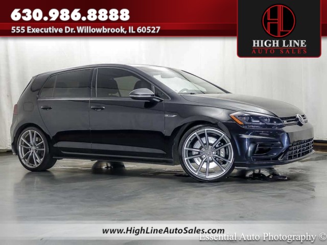 Deep Black Pearl 2019 Volkswagen Golf R Hatchback All-Wheel Drive Manual
