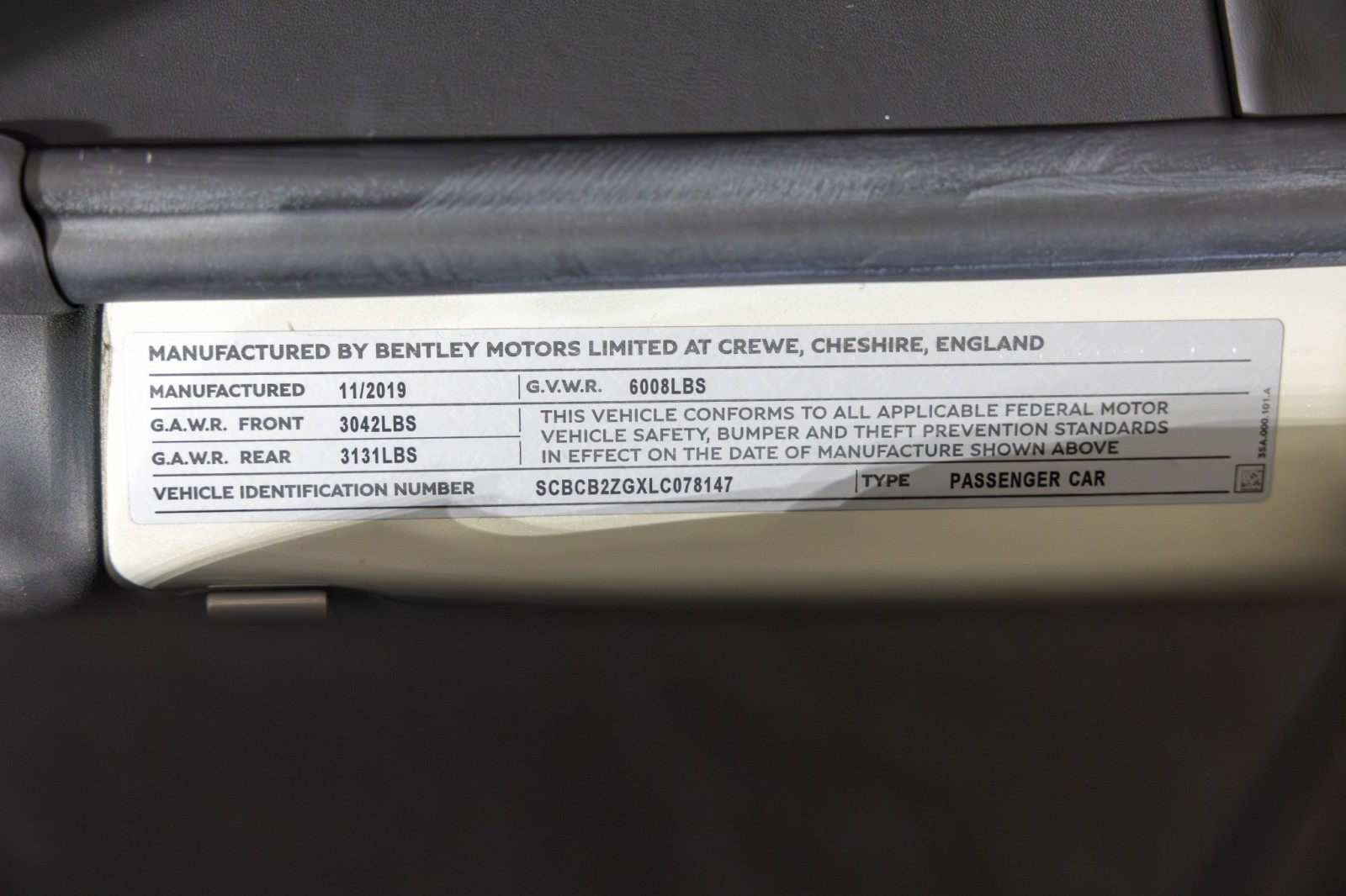 Used Car 2020 Bentley Continental  Gt First Edition For Sale Under $180,000 In Boerne, Texas