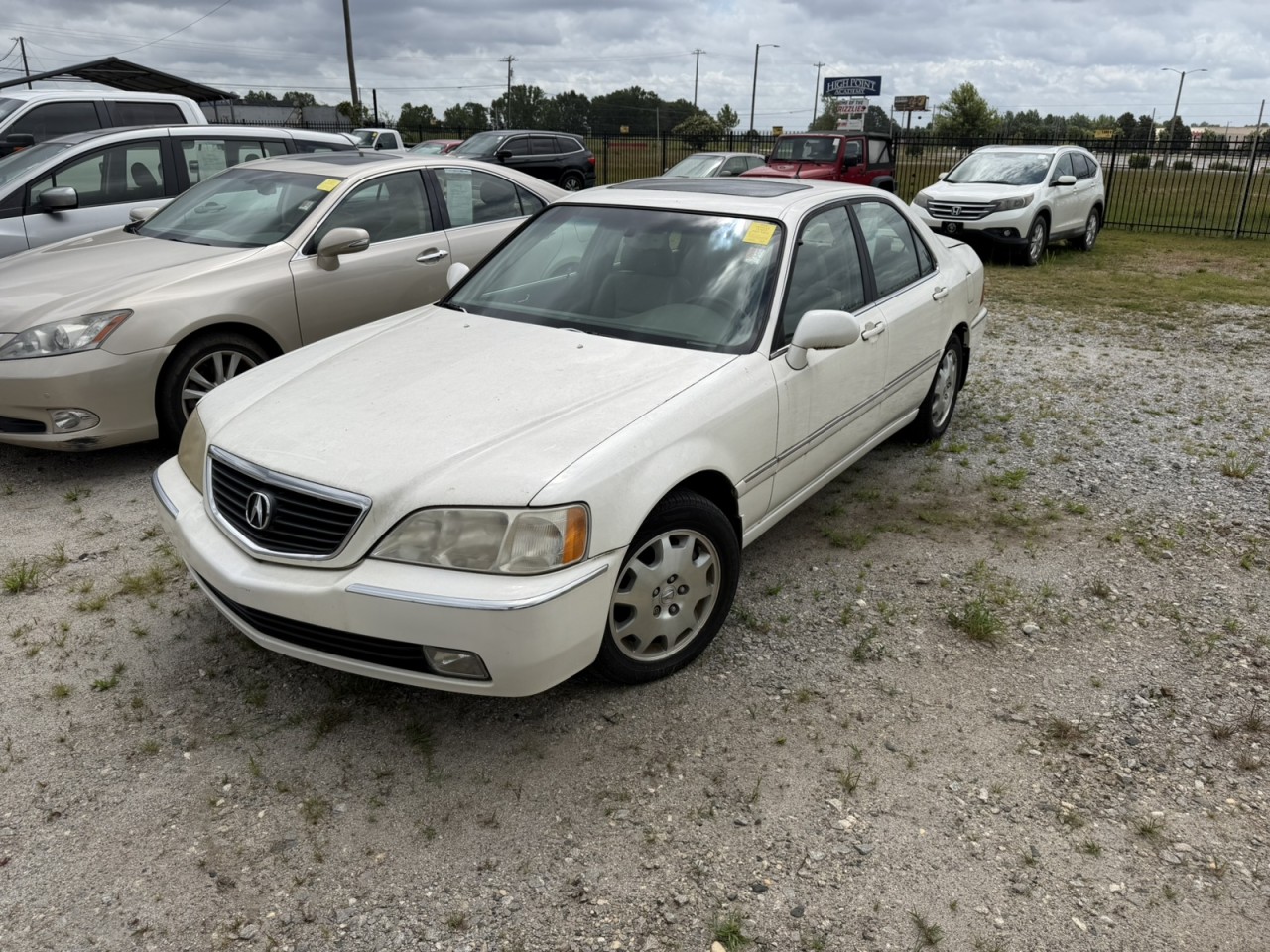 Premium White Pearl 2003 Acura RL Sedan Front-Wheel Drive Automatic