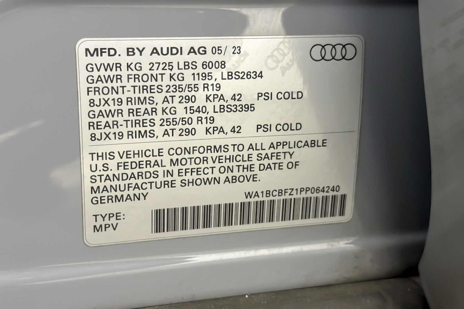 Certified Used 2023 Pebble Gray Audi Premium Plus 40 RWD image 28