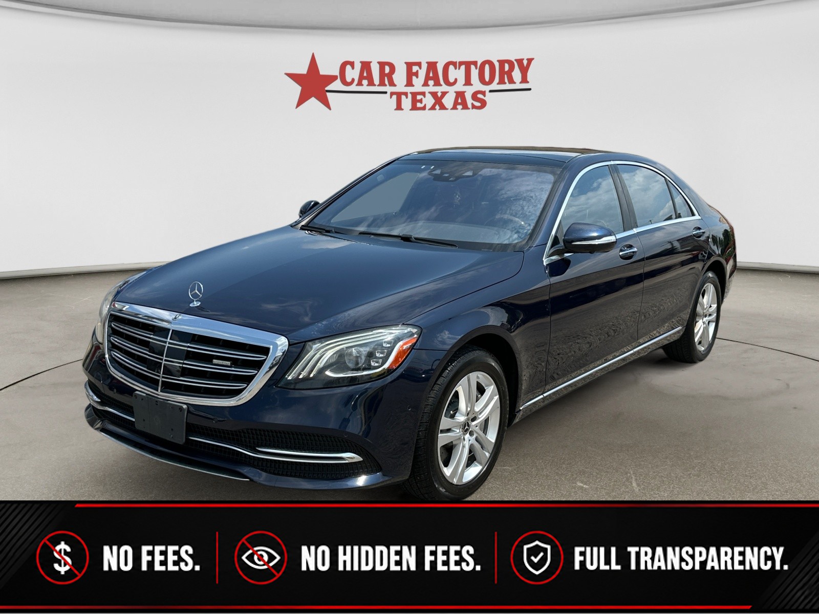 Blue 2018 Mercedes-Benz S-Class Sedan All-Wheel Drive Automatic