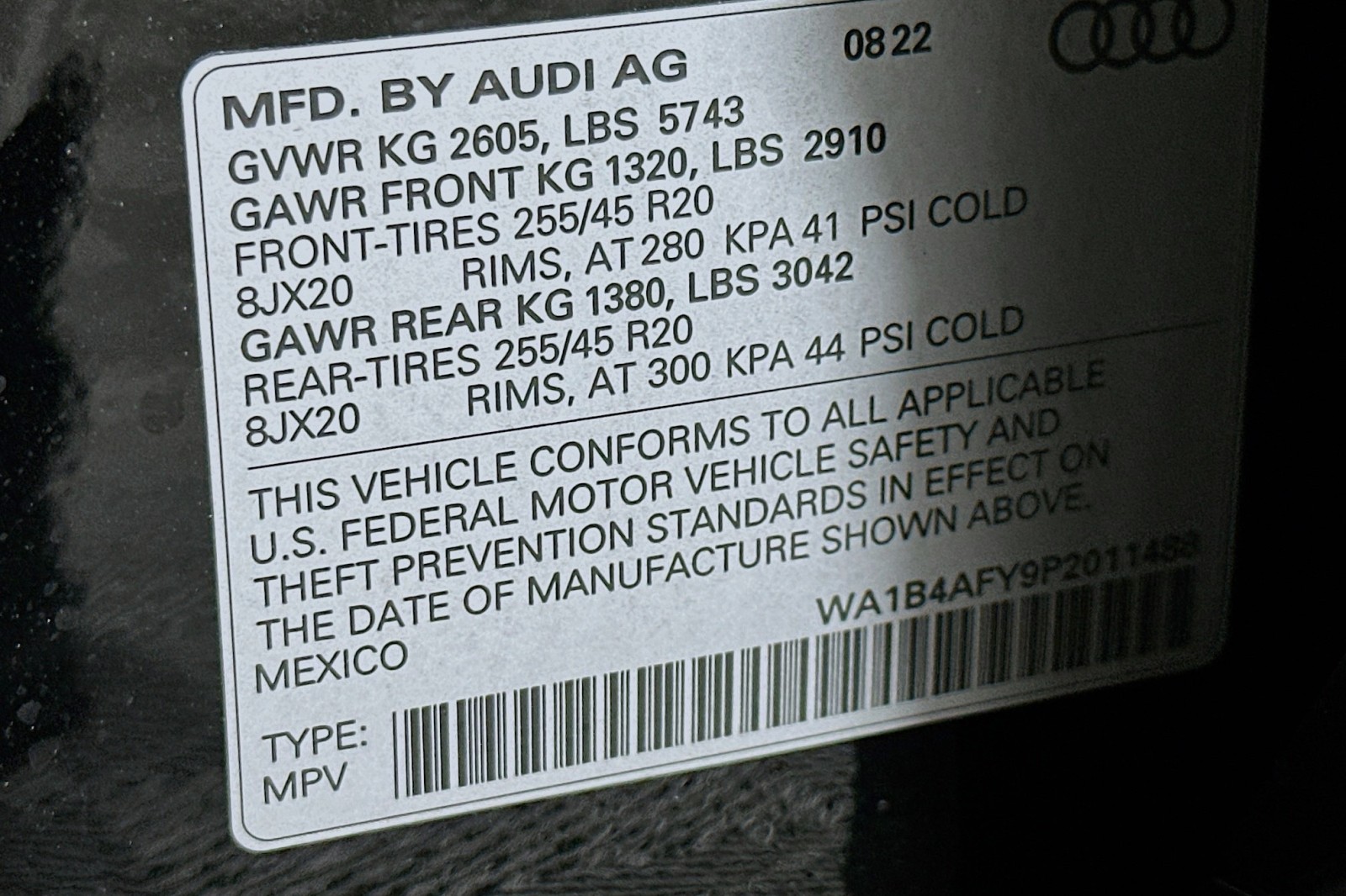 Used 2023 Mythos Black Metallic Audi Premium Plus image 24