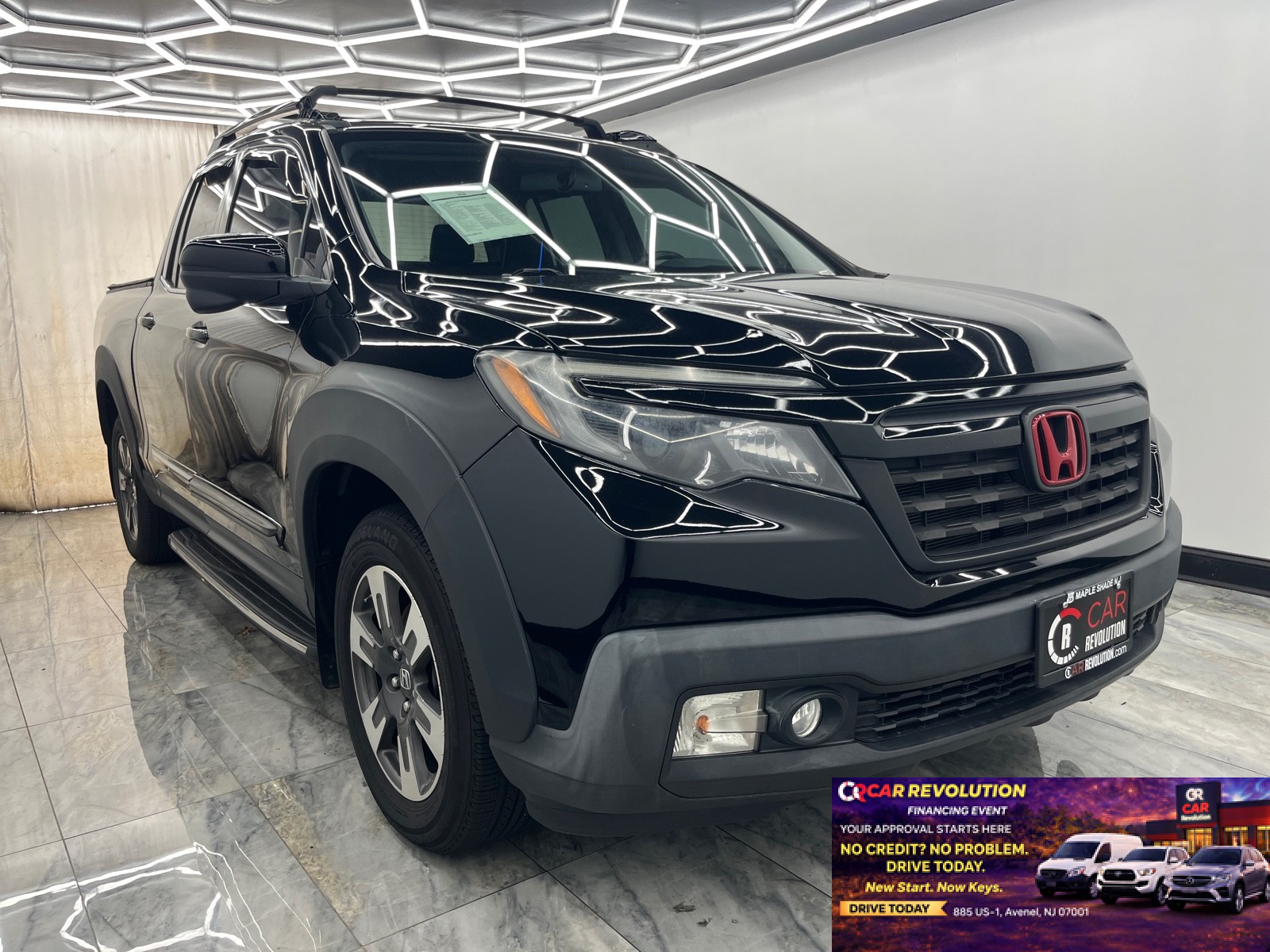 Crystal Black Pearl 2018 Honda Ridgeline Pickup Truck All-Wheel Drive Automatic