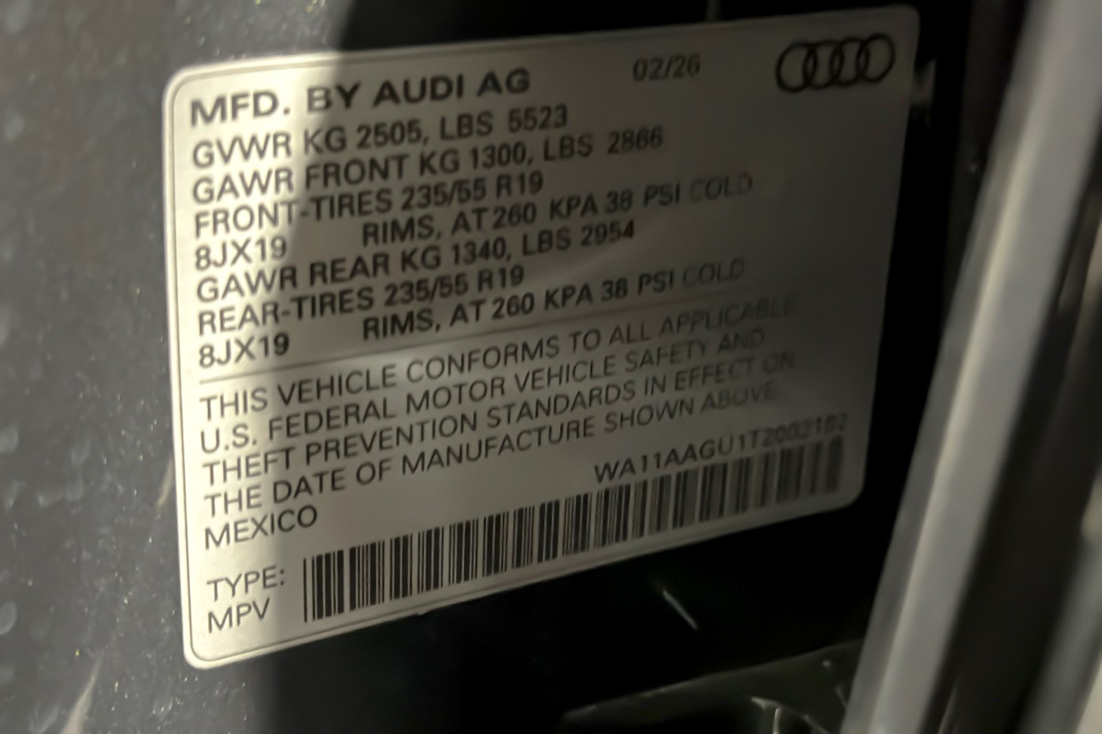 Used 2026 Tambora Gray Metallic Audi Premium 2.0 TFSI quattro image 28