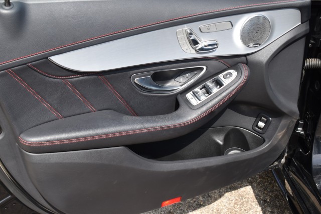 2018 Mercedes-Benz C-Class AMG AWD Leather Burmester Sound Moonroof Heated Front Seats Keyless Start Bluetooth Blind Spot 27
