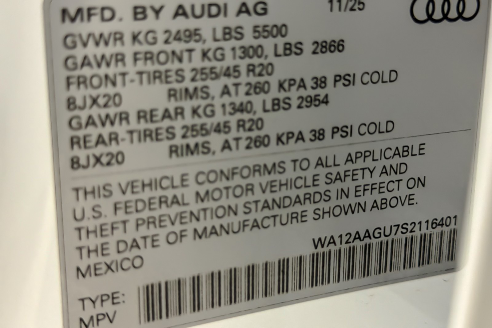 New 2025 Glacier White Metallic Audi Premium Plus 2.0 TFSI quattro image 25