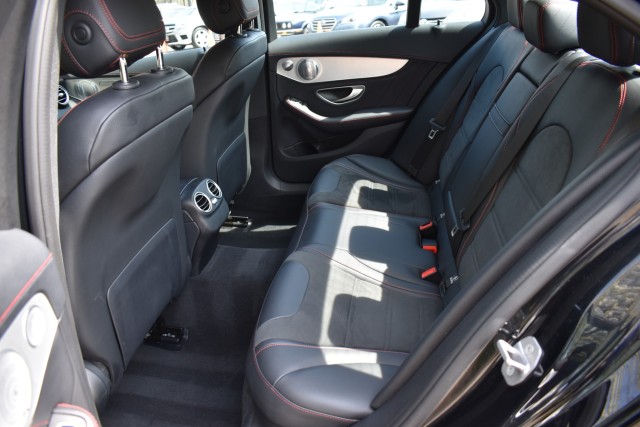 2018 Mercedes-Benz C-Class AMG AWD Leather Burmester Sound Moonroof Heated Front Seats Keyless Start Bluetooth Blind Spot 36