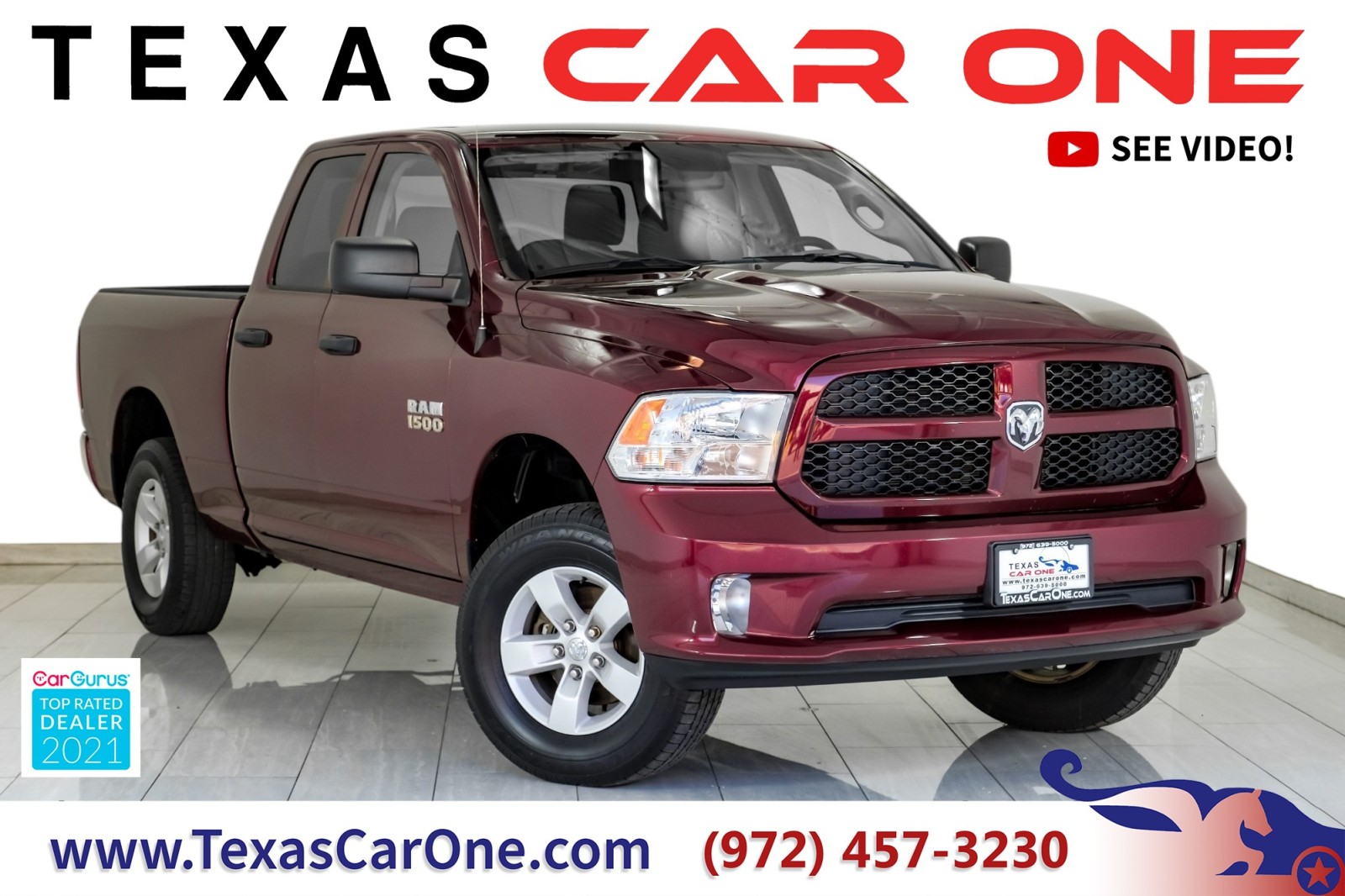 2018 Ram 1500 EXPRESS QUAD CAB 4WD AUTOMATIC REAR CAMERA BLUETOO 1