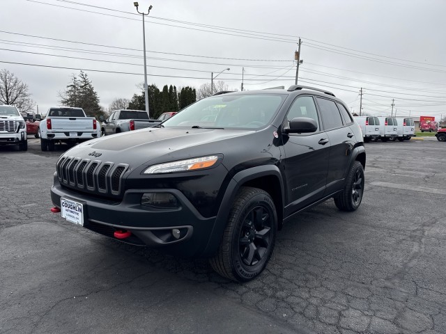 Black 2015 Jeep Cherokee Trailhawk 4WD SUV / Crossover Four-Wheel Drive Automatic