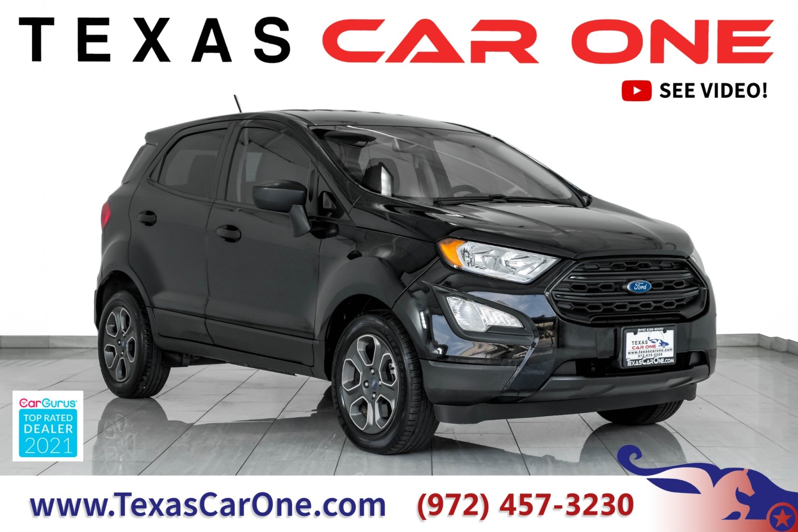 2018 Ford EcoSport S AUTOMATIC REAR CAMERA BLUETOOTH CRUISE CONTROL R 1