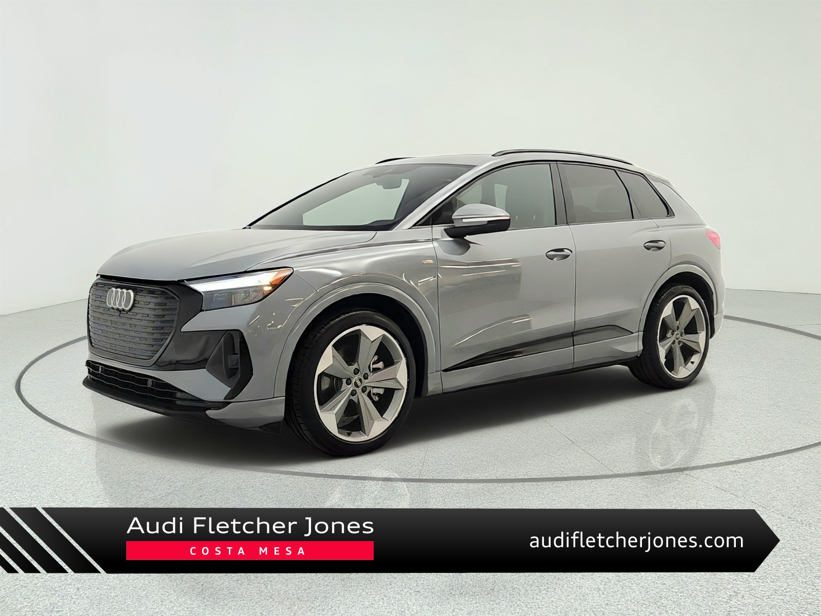 Pebble Gray 2025 Audi Q4 e-tron SUV / Crossover All-Wheel Drive Automatic