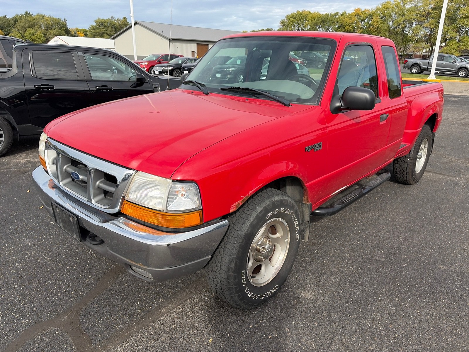 Red 2000 Ford Ranger Pickup Truck Automatic