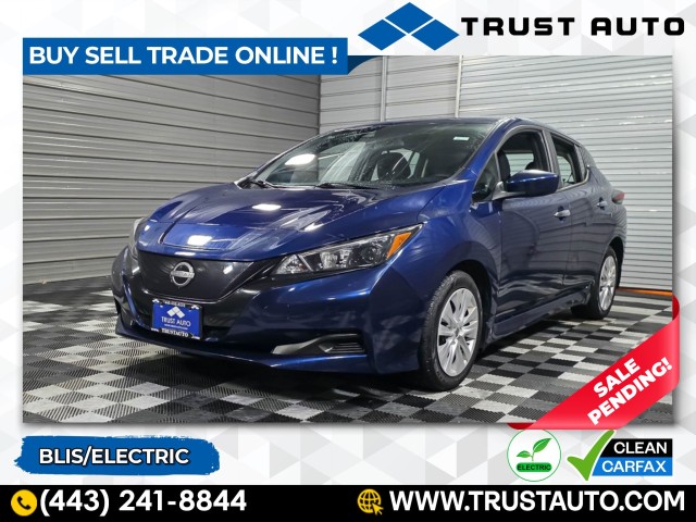 Deep Blue Pearl 2023 Nissan LEAF S FWD Hatchback Front-Wheel Drive 1-Speed Dual Clutch