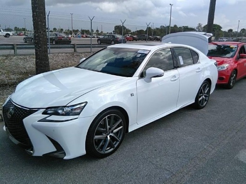 Pre Owned 17 Lexus Gs350 F Sport Package 3 5l V6 8 Speed Ultra White Rioja Red Gs 350 Sedan In The Colony A0091 Reserve Auto Group