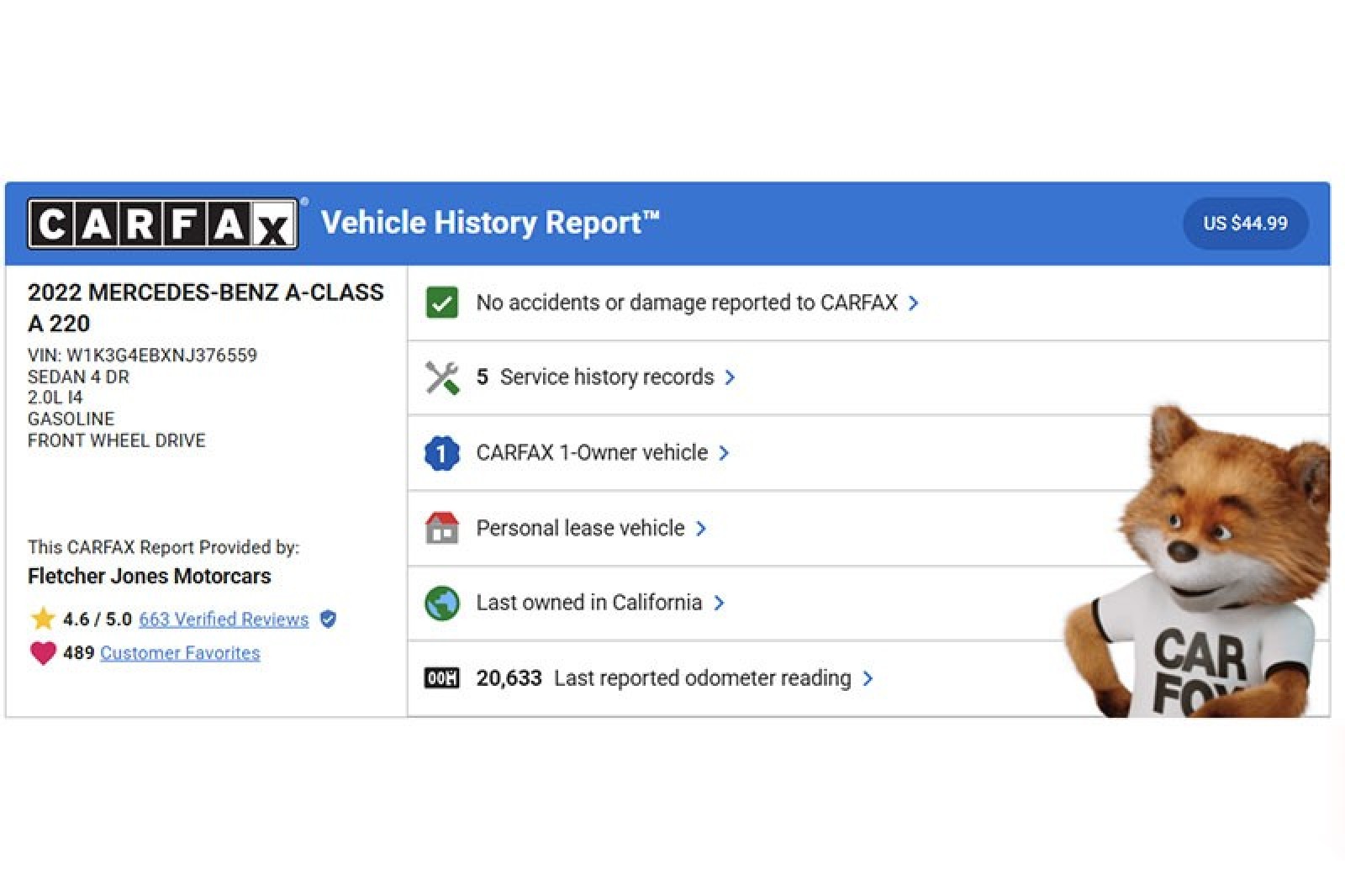 Used 2022 Polar White Mercedes-Benz A 220 Sedan image 2