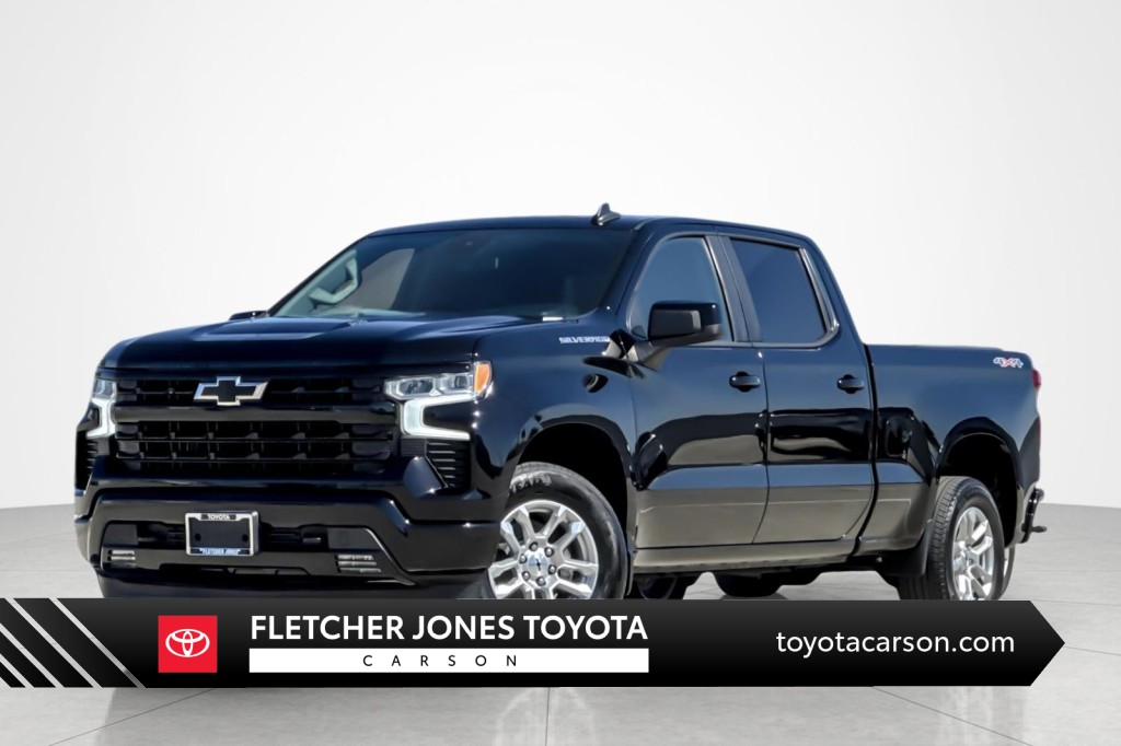 Black 2023 Chevrolet Silverado 1500 Pickup Truck Four-Wheel Drive Automatic