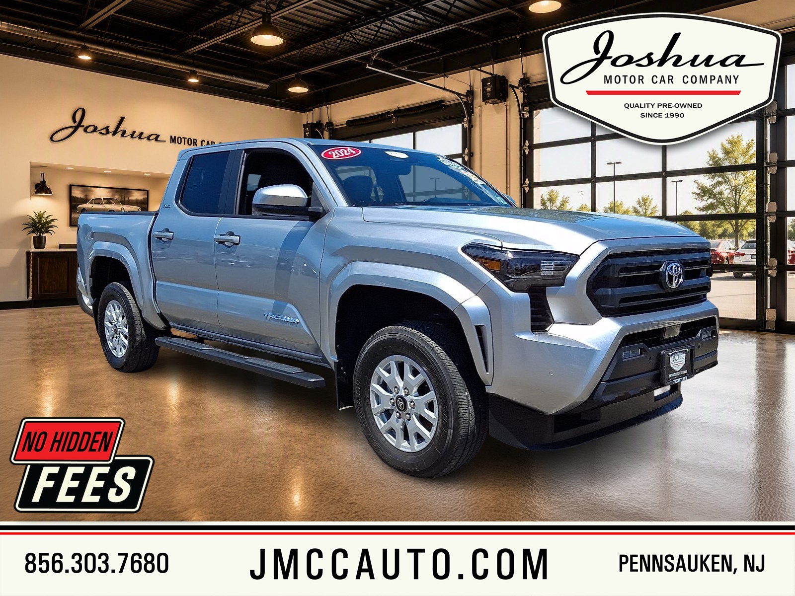 Celestial Silver Metallic 2024 Toyota Tacoma Pickup Truck Four-Wheel Drive Automatic
