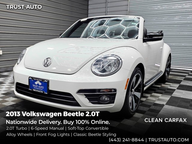 Candy White 2013 Volkswagen Beetle Convertible Front-Wheel Drive 6-Speed Manual