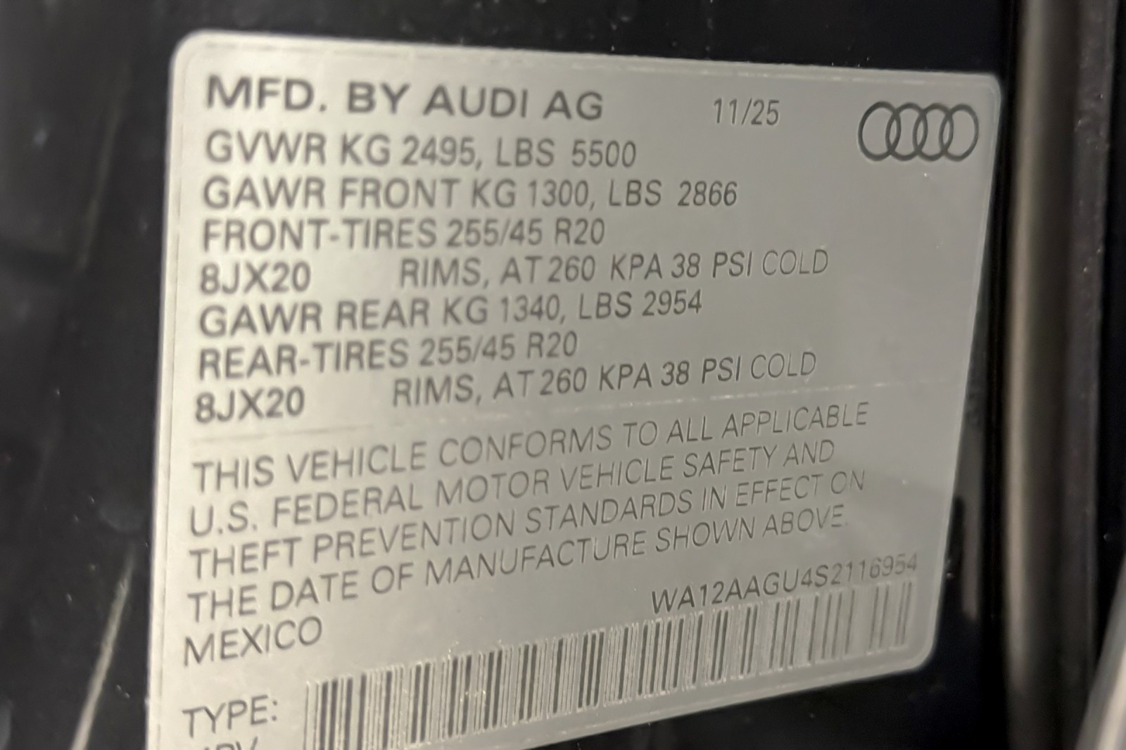 New 2025 Tambora Gray Metallic Audi Premium Plus 2.0 TFSI quattro image 24