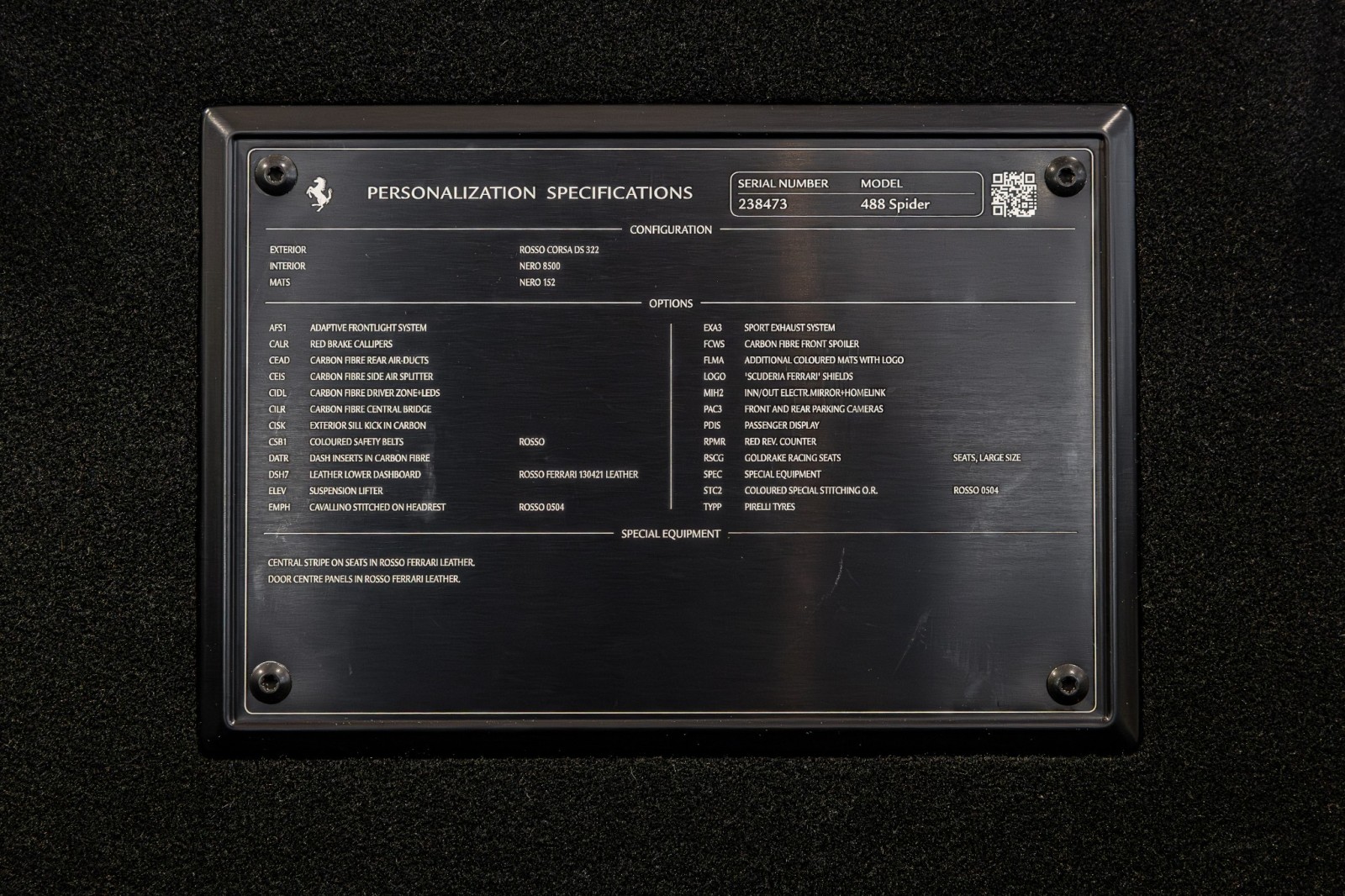 Used Car 2019 Ferrari 488 Spider  - Rare Passenger Display - Racing Seats - Front Lift - Full Ppf For Sale Under $290,000 In Boerne, Texas