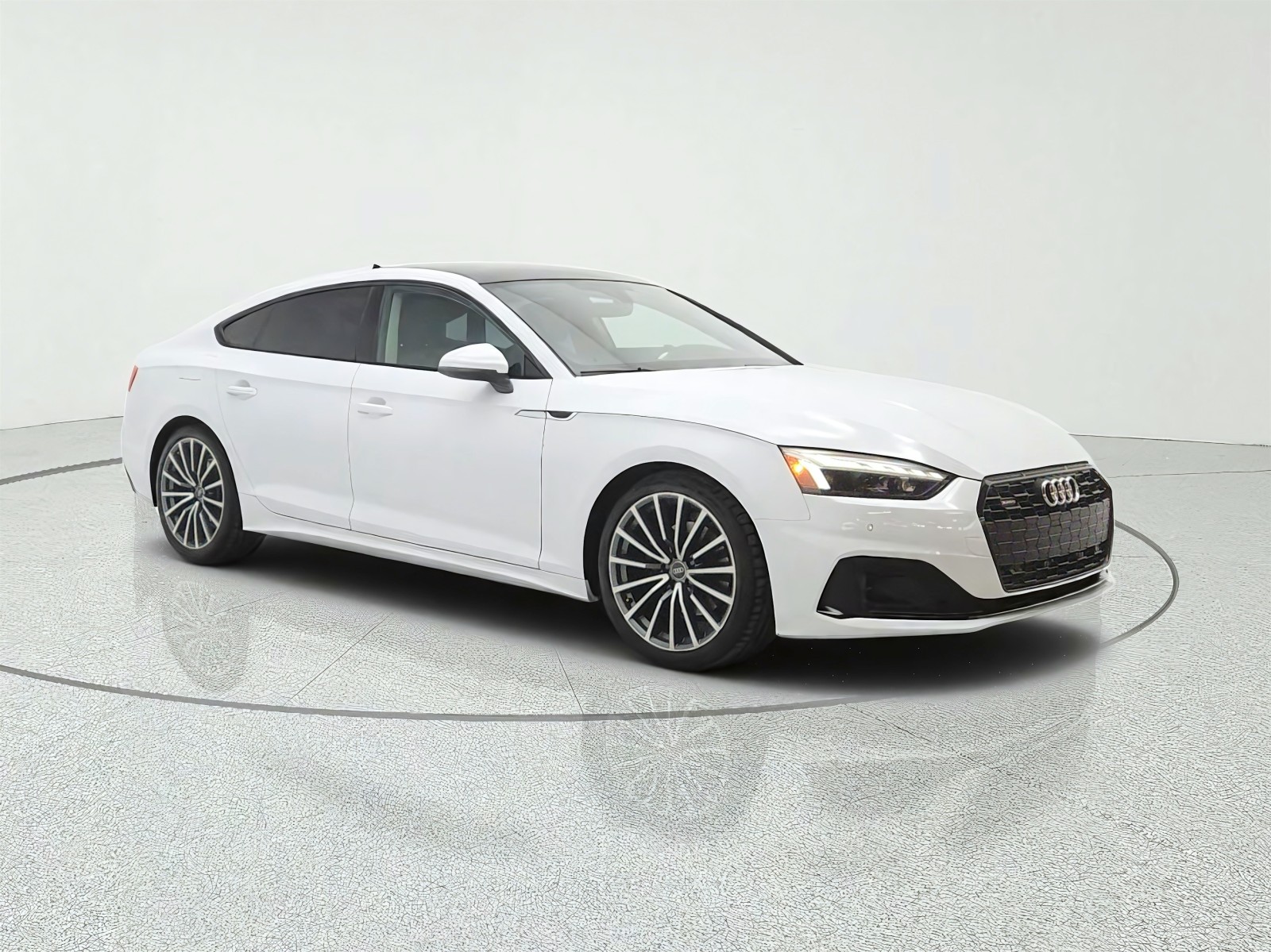 Used 2023 Glacier White Metallic Audi Premium Plus image 3