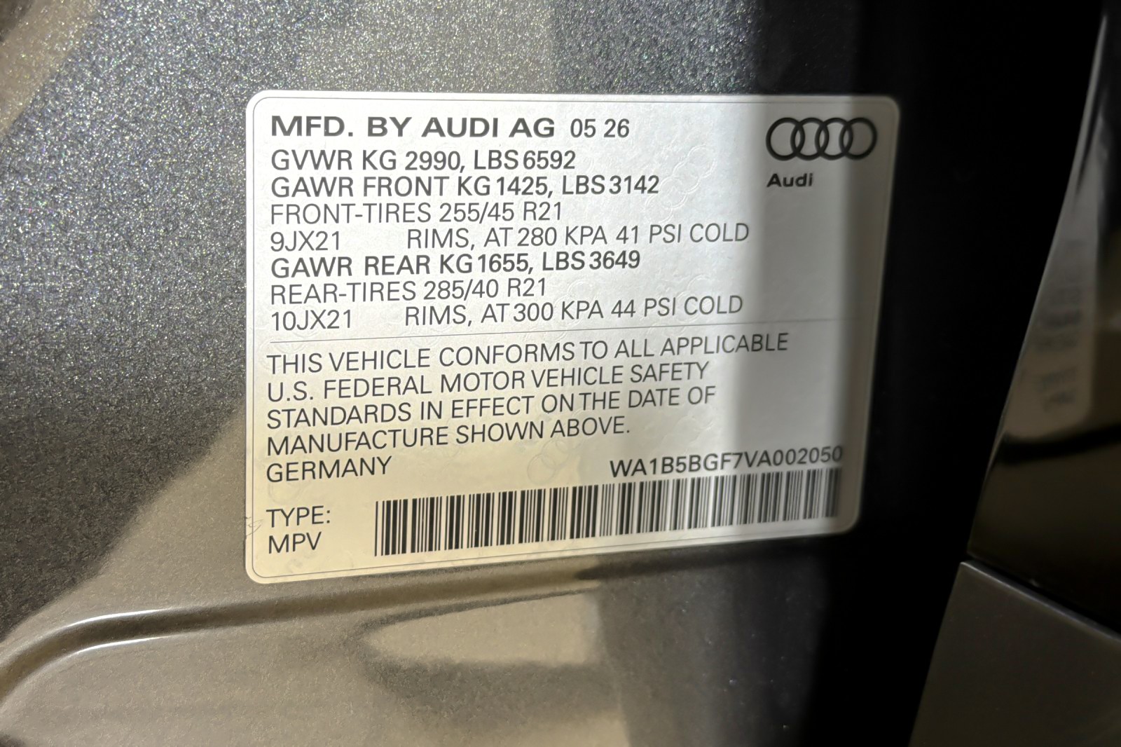 New 2027 Daytona Gray Pearl Effect Audi Premium Plus quattro image 27
