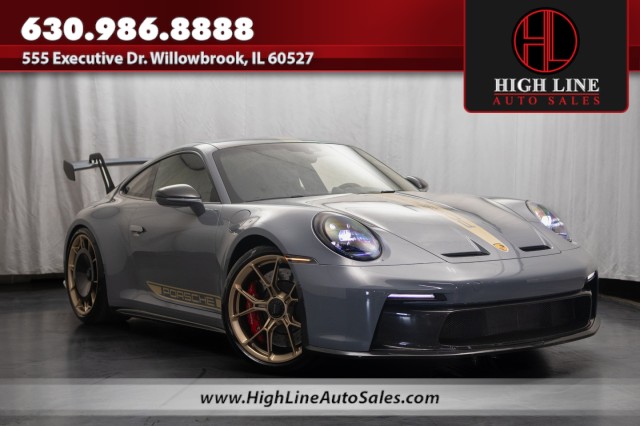 Gray (Arctic Grey) 2023 Porsche 911 Coupe Rear-Wheel Drive Automatic