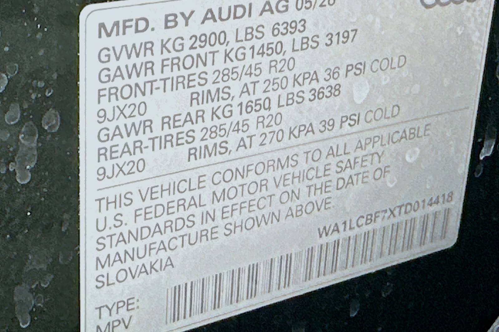 New 2026 Mythos Black Metallic Audi Premium Plus image 23