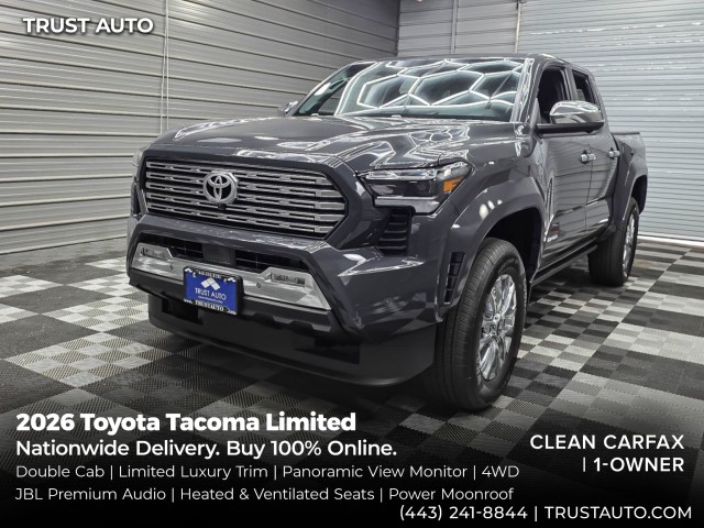 Underground 2026 Toyota Tacoma Limited Double Cab 4WD Pickup Truck Four-Wheel Drive 8-Speed Automatic